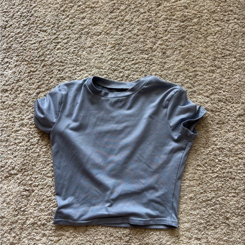 Amazon Women's Crop Top in Slate Blue